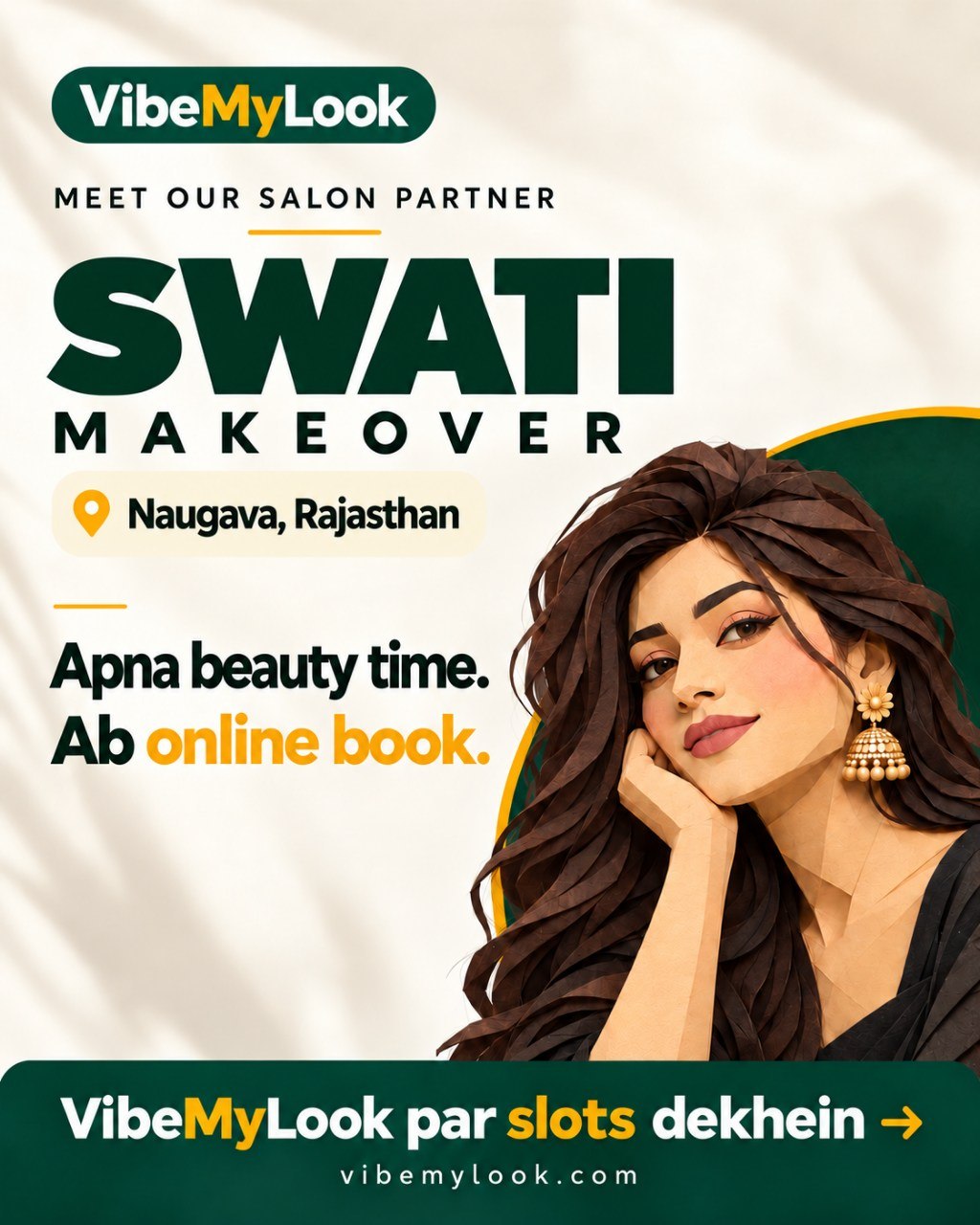 Woman getting a beauty treatment at a salon
