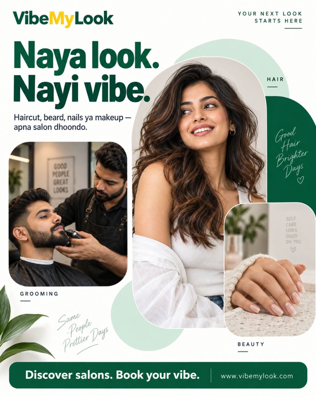 Woman getting beauty treatment at a salon