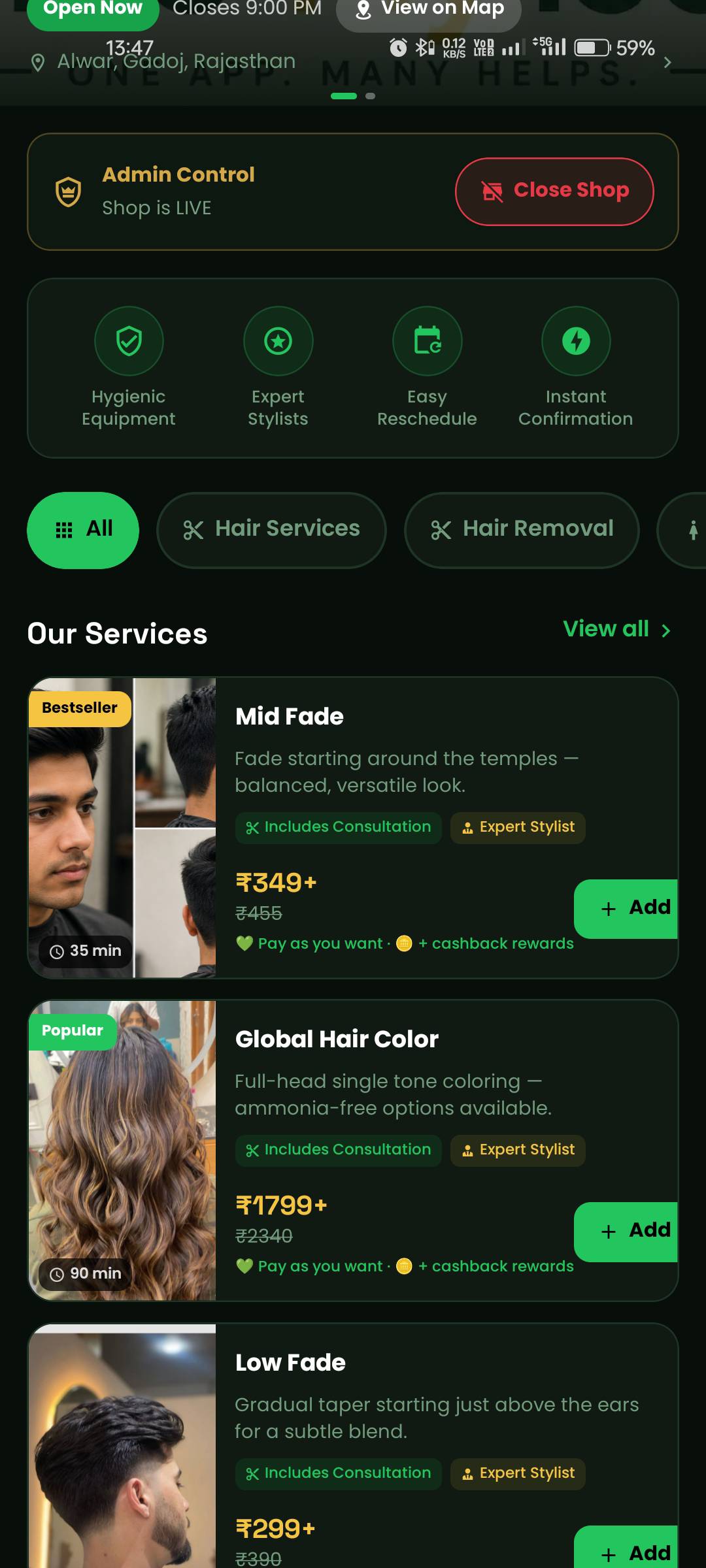Demo, Salon in Jaipur, Jaipur