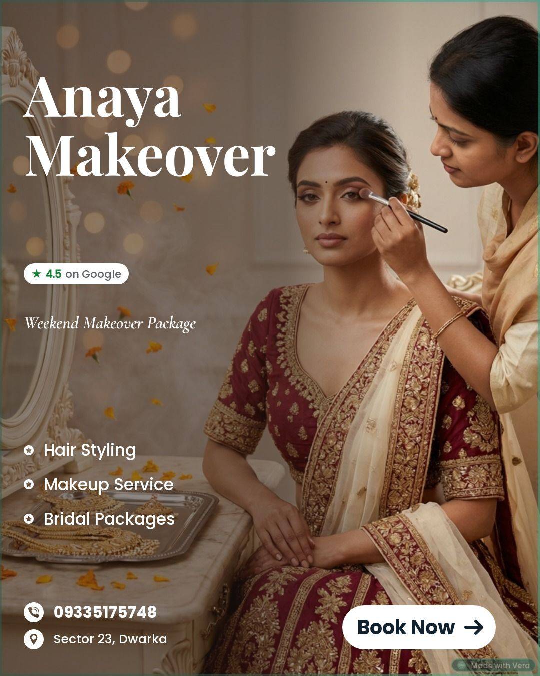 Anaya makeover, Makeup Artist in Delhi, Delhi